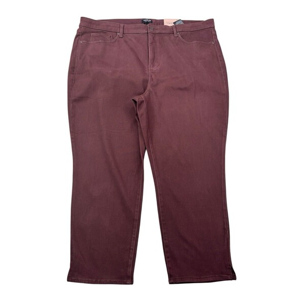 NYDJ Curves 360 Women's Plus Size 24 SHORT Slim Straight Ankle Jeans Stretch NWT - Picture 16 of 16